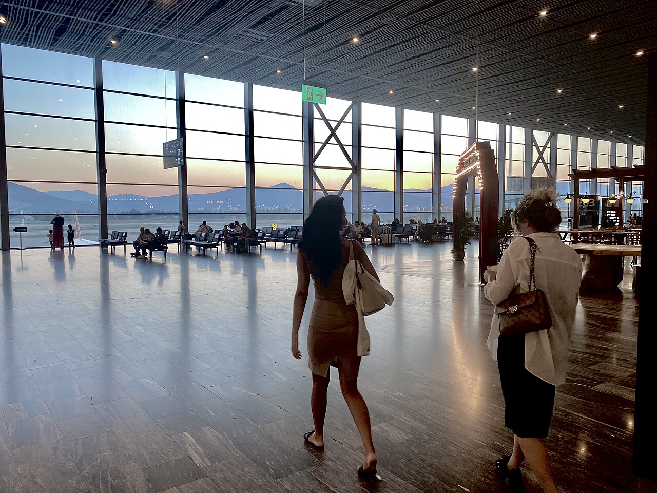 Interior of the Milas–Bodrum Airport terminal